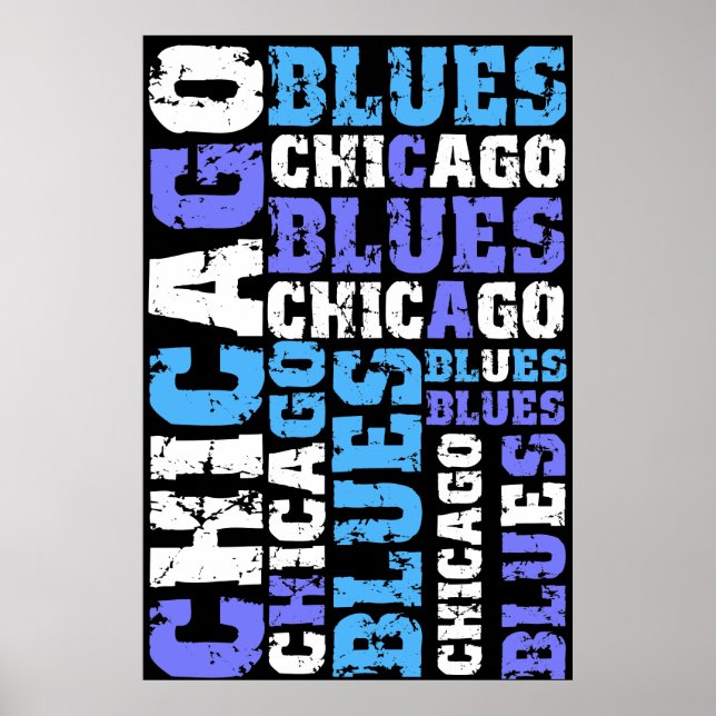 CHICAGO BLUES POSTER (Front)