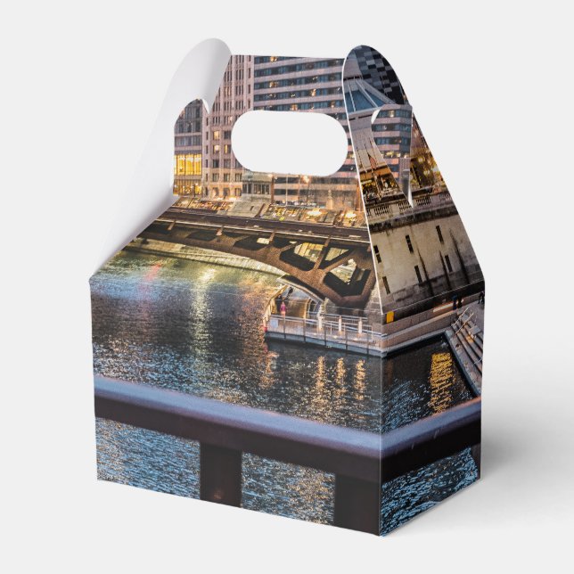 Chicago Bridges & Lights Favour Box (Front Side)
