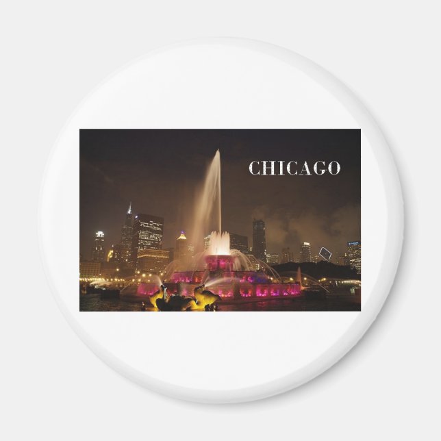 CHICAGO Buckingham Fountain (St.K) Magnet (Front)