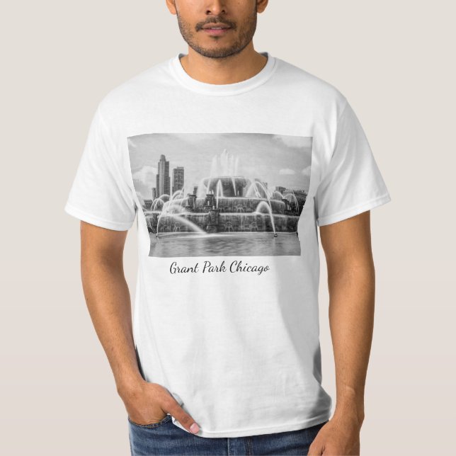 Chicago Buckingham Grayscale T-Shirt (Front)
