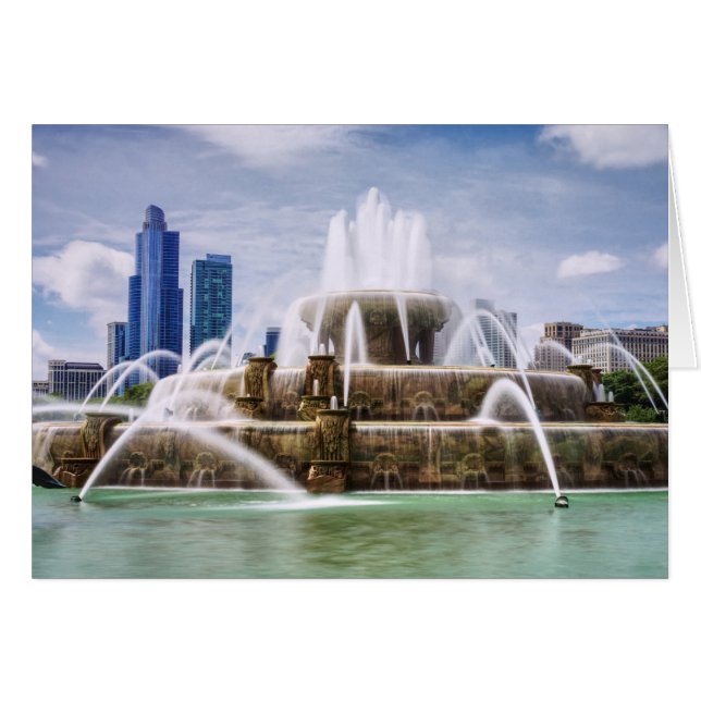 Chicago Buckingham Greeting Card (Front Horizontal)