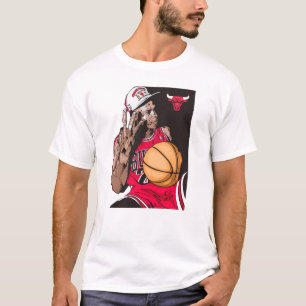 Chicago Bulls Basketball Legend Illustration T-Shirt