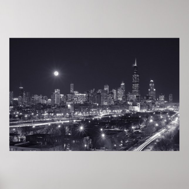 Chicago By Night Poster (Front)