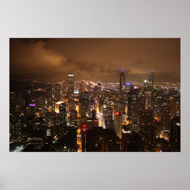 Chicago by night poster (Front)