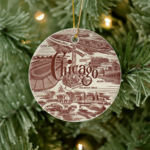 Chicago Ceramic Tree Decoration