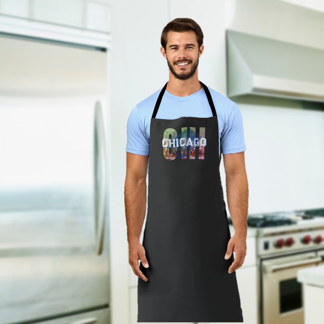 Chicago CHI Modern All-Over Print Apron (Creator Uploaded)