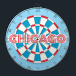 CHICAGO Chitown Pride Dartboard<br><div class="desc">CHICAGO Chitown Pride Dart Board. Great gift for Chicagoans! You may edit text by selecting the personalisation option 🎯Please let me know if you have additional questions and because Zazzle's customer support handles the customer experience you may reach Zazzle customer support by chat, phone or email as explained in this...</div>