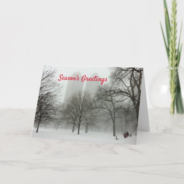Chicago Christmas Card Season's Greetings Holiday (Front)