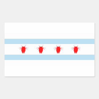 Chicago Cicada Flag Sticker