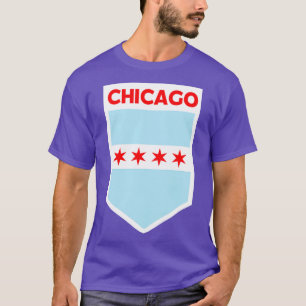 Chicago City Flag Emblem T-Shirt