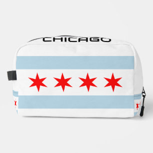 Chicago city flag personalised toiletry travel bag