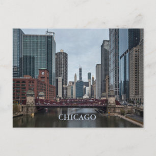 Chicago City, Illinois. Custom Text Postcard
