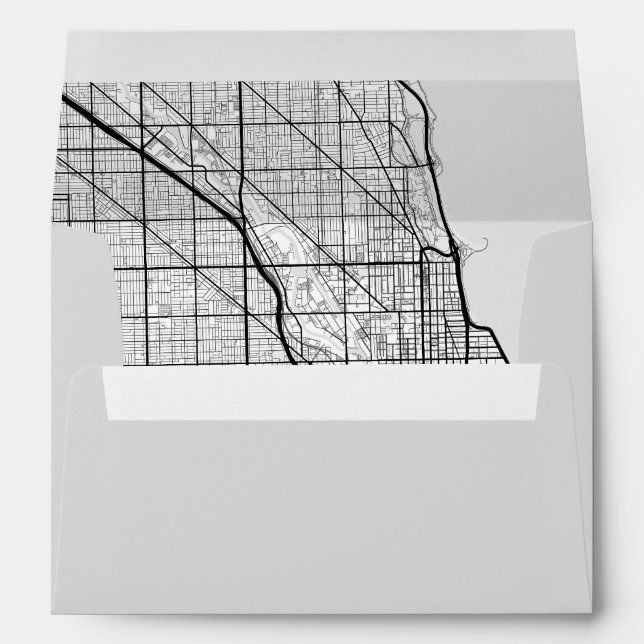 Chicago City Map Envelope (Back (Bottom))