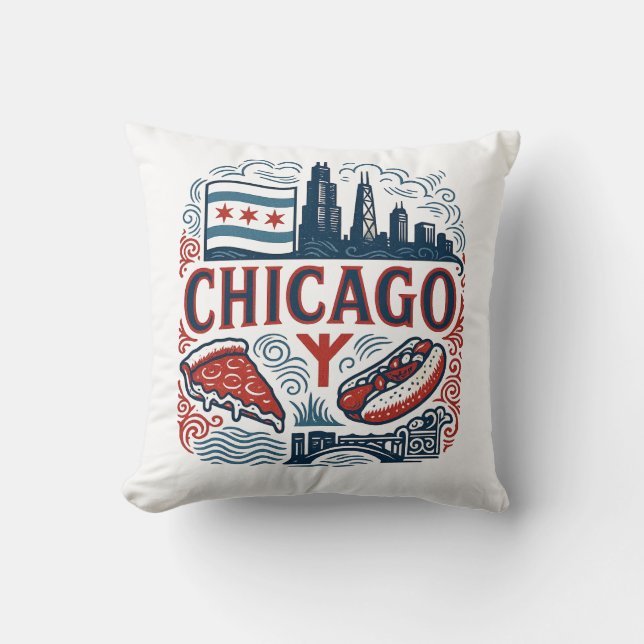 Chicago city pride cushion (Front)