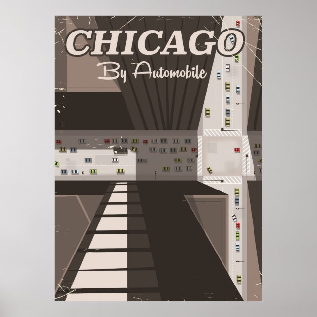 Chicago City travel poster (Front)