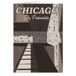 Chicago City travel poster
