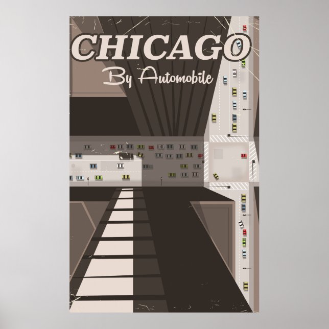 Chicago City travel poster (Front)