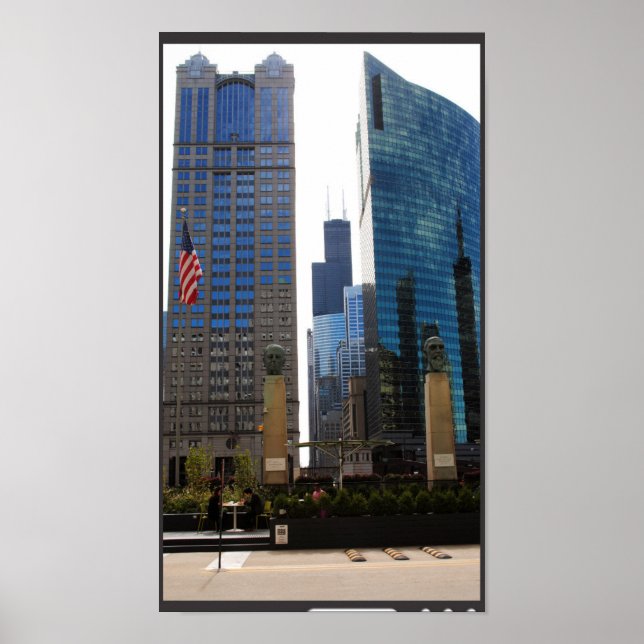 Chicago Cityscape 7 Poster (Front)