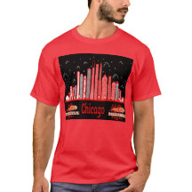 Chicago cityscape design T-shirt
