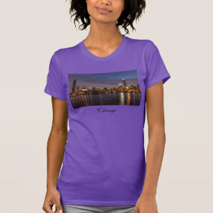 Chicago Cityscape Night T-Shirt