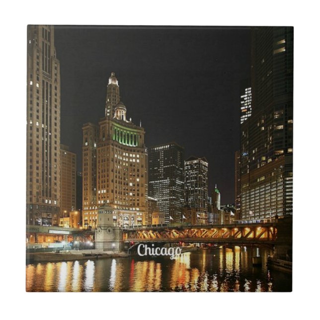 Chicago cityscape tile (Front)