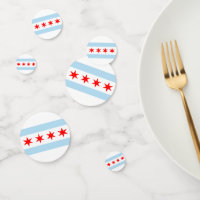Chicago Confetti, party, Chicago Flag