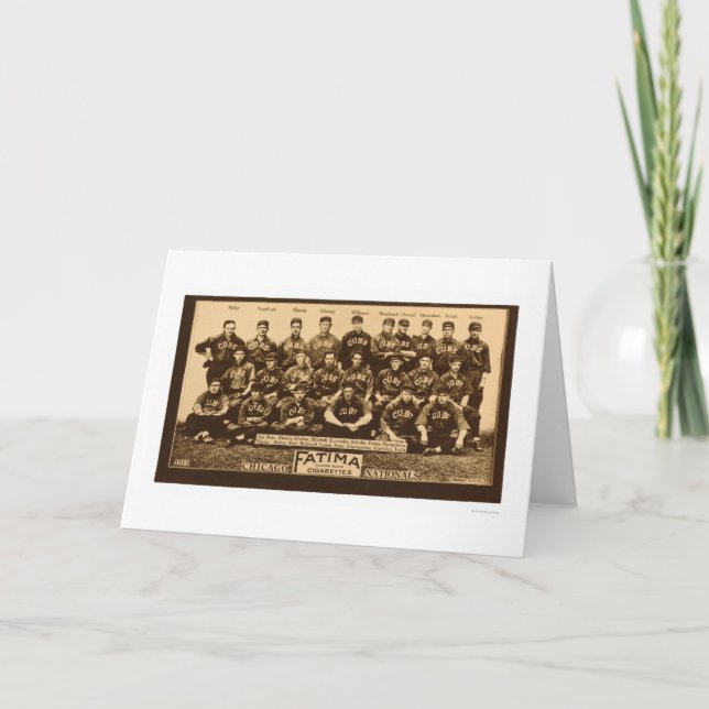 Chicago Cubs Baseball 1913 Card (Front)