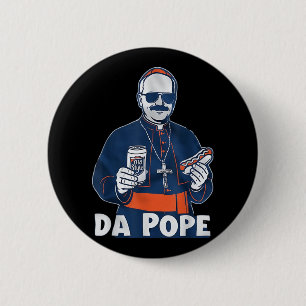Chicago Da Pope Funny Humour Catholic 6 Cm Round Badge