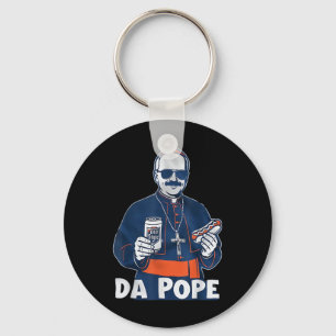 Chicago Da Pope Funny Humour Catholic Key Ring