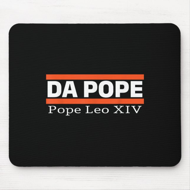 Chicago Da Pope Funny Humour Da Pope Catholic  Mouse Pad (Front)
