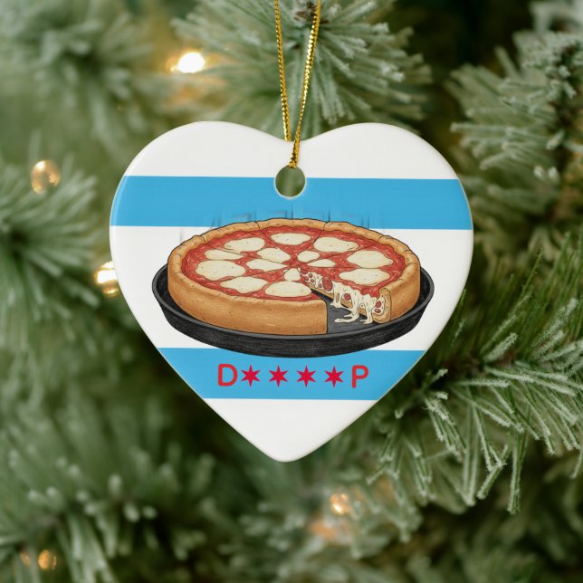 Chicago Deeeeep Dish Ceramic Tree Decoration (Tree)