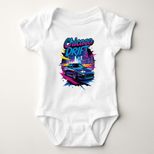 Chicago Drift Baby Bodysuit (Front)