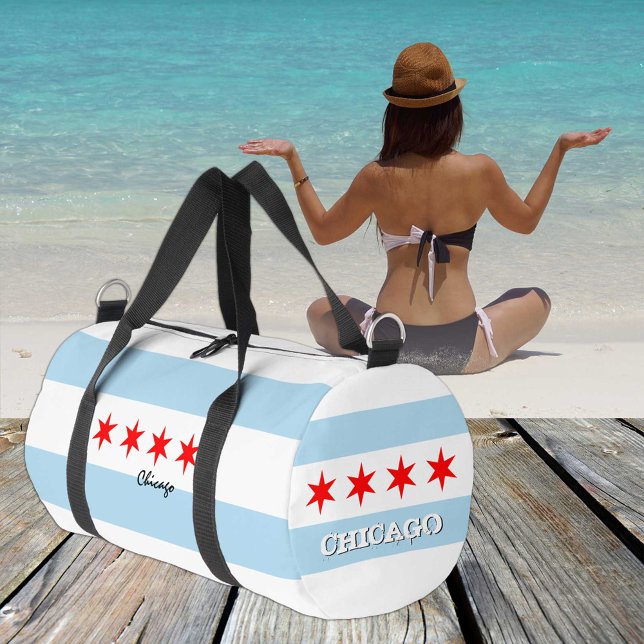 Chicago duffle, Chicago flag fitness /sports Duffle Bag (Creator Uploaded)