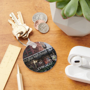 Chicago Elevated Loop Train Key Ring