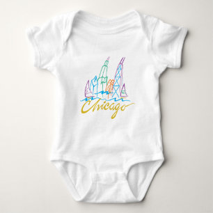 CHICAGO-EMB BABY BODYSUIT
