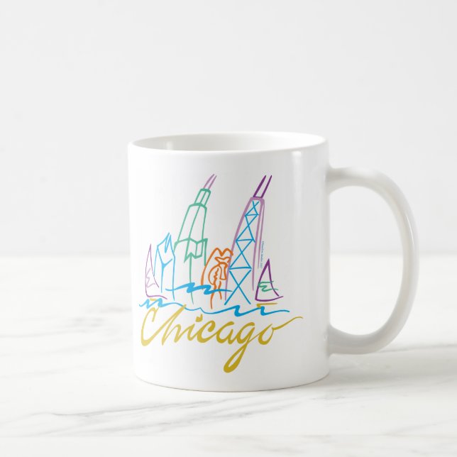 CHICAGO-EMB COFFEE MUG (Right)