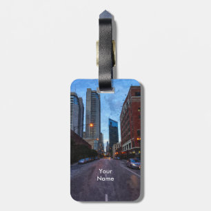 Chicago Evening Drive Luggage Tag