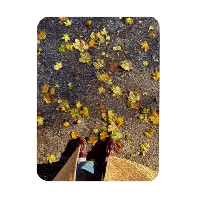 Chicago Fall Greeting Card  Magnet (Vertical)