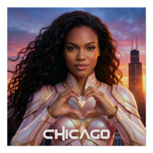 CHICAGO - FEMALE HERO POSTER