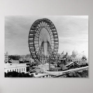 Chicago Ferris Wheel – 1893 Columbian Exposition Poster