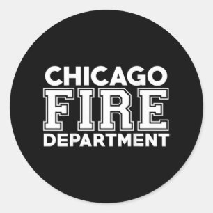 Chicago Fire Rescue Department Firefighter Classic Round Sticker