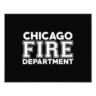 Chicago Fire Rescue Department Firefighter Photo Print
