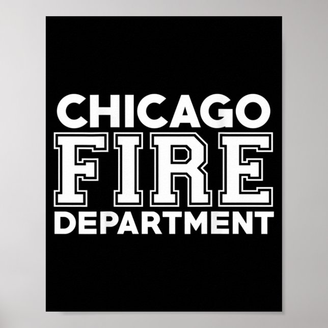 Chicago Fire Rescue Department Firefighter Poster (Front)