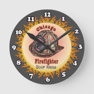 Chicago Firefighter  clock
