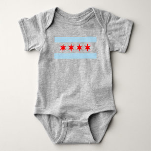 Chicago Flag Baby Bodysuit