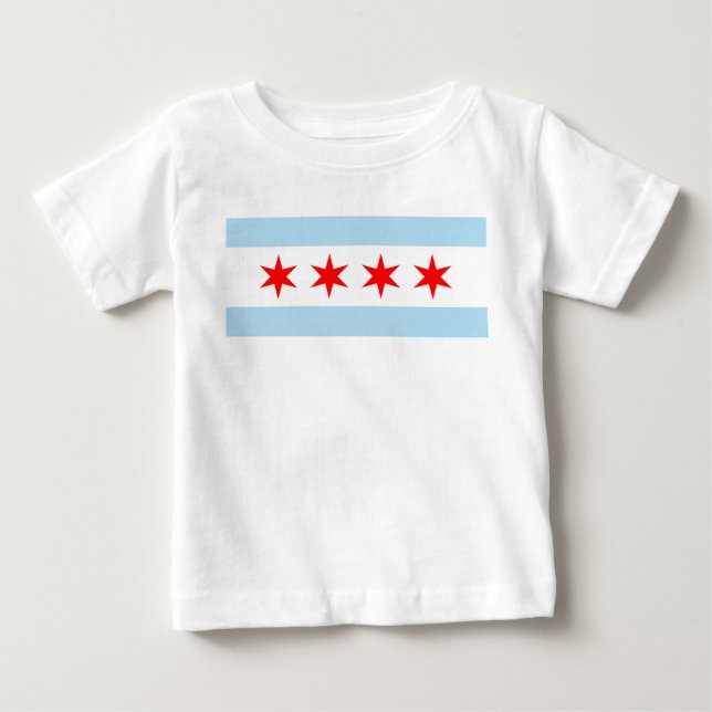 Chicago Flag Baby T-Shirt (Front)