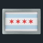 Chicago Flag Belt Buckle<br><div class="desc">Chicago Flag Belt Bucklle</div>