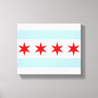 Chicago Flag Canvas Art