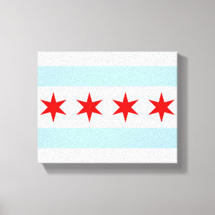 Chicago Flag Canvas Art