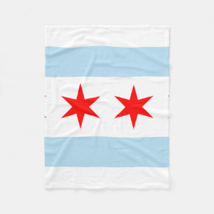 Chicago Flag Fleece Blanket